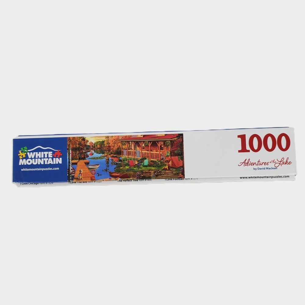 White Mountain Puzzles Adventures at the Lake 1000 Piece Jigsaw Puzzle 1746 USA - Picture 5 of 8